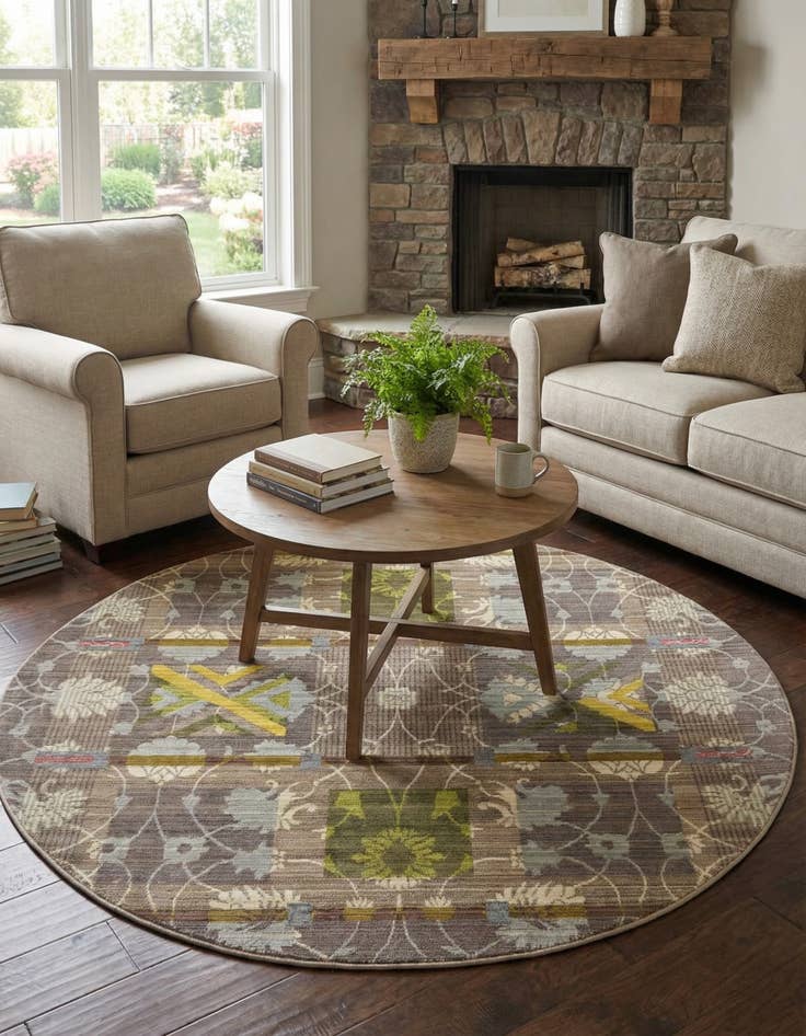 Detail image of 6' x 6' Alexis Round Rug