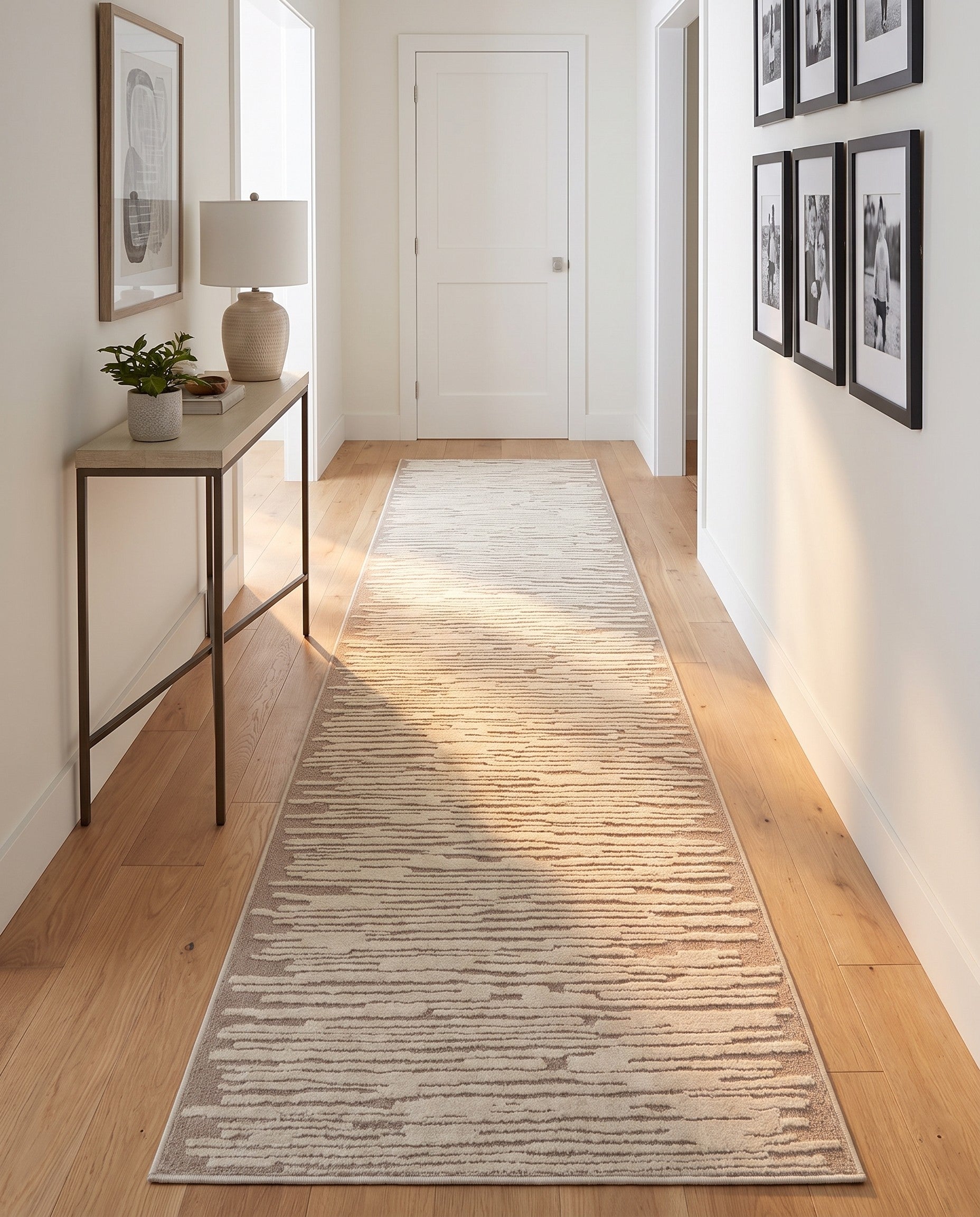 Jill Zarin Beige and Ivory Uptown Runner Rug
