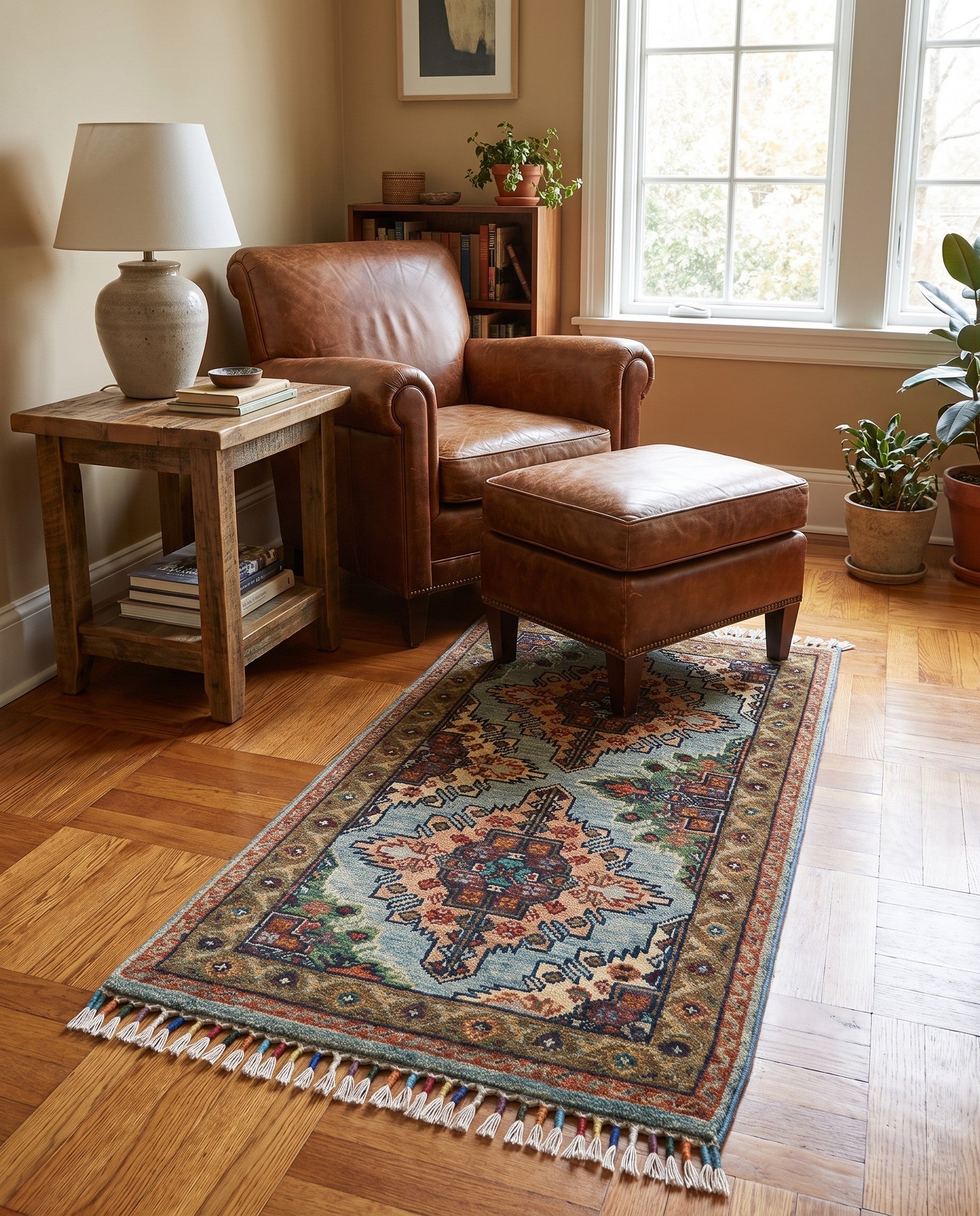 1' 8 x 3' 4 Hand Knotted Ariana Ziegler Rug