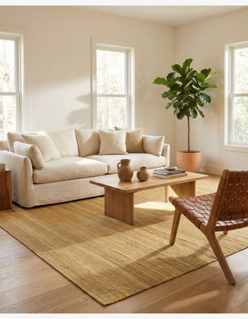 6' 11 x 9' 4 Hand Woven Kilim Modern Wool Rug