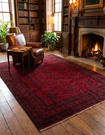 6' 6 x 9' 8 Hand Knotted Khal Mohammadi Wool Rug
