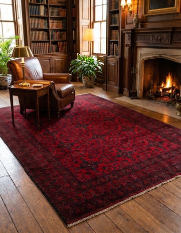 6' 6 x 9' 8 Hand Knotted Khal Mohammadi Wool Rug