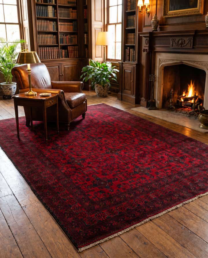 6' 6 x 9' 8 Hand Knotted Khal Mohammadi Wool Rug