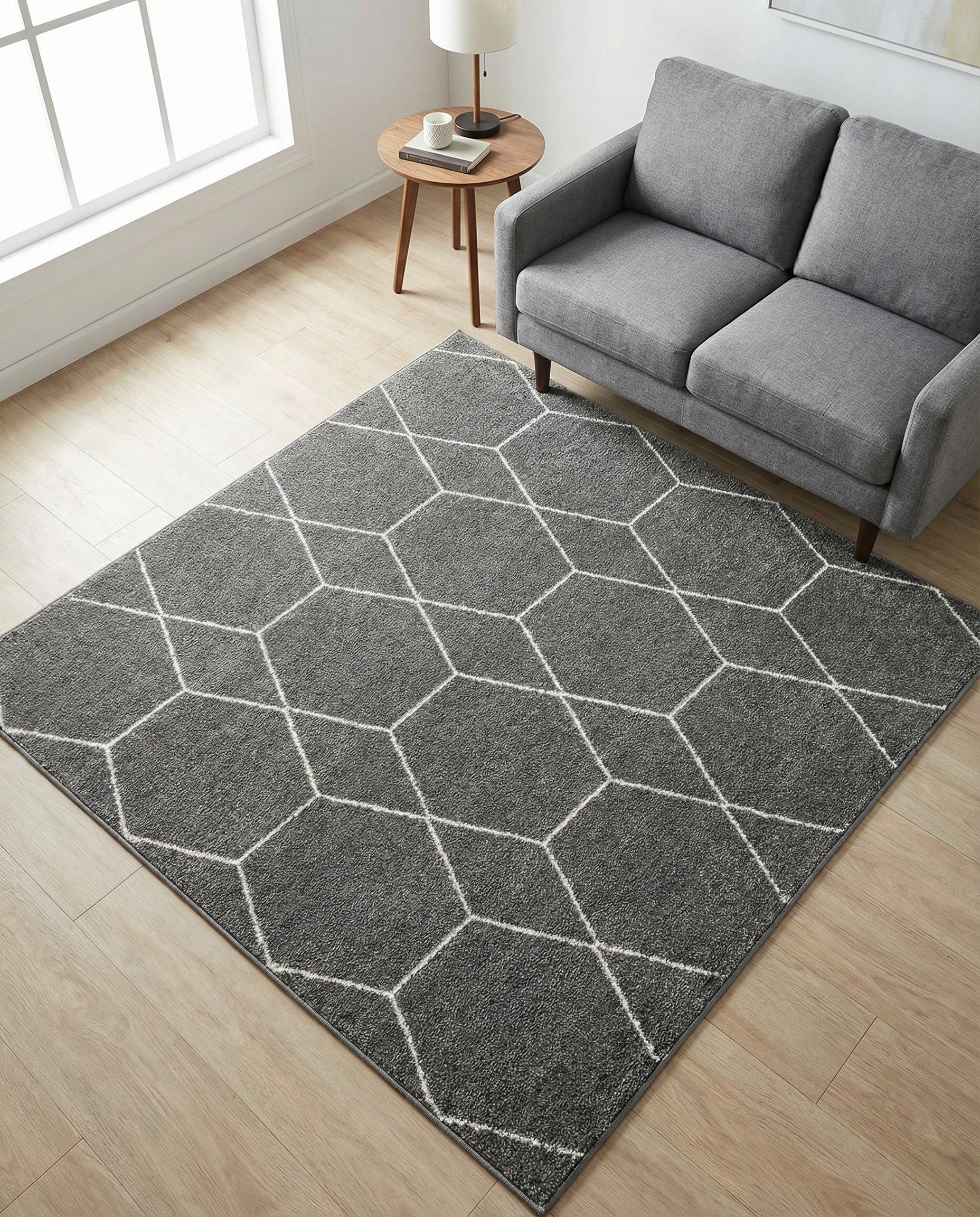 5' 3 x 5' 3 Trellis Frieze Square Rug