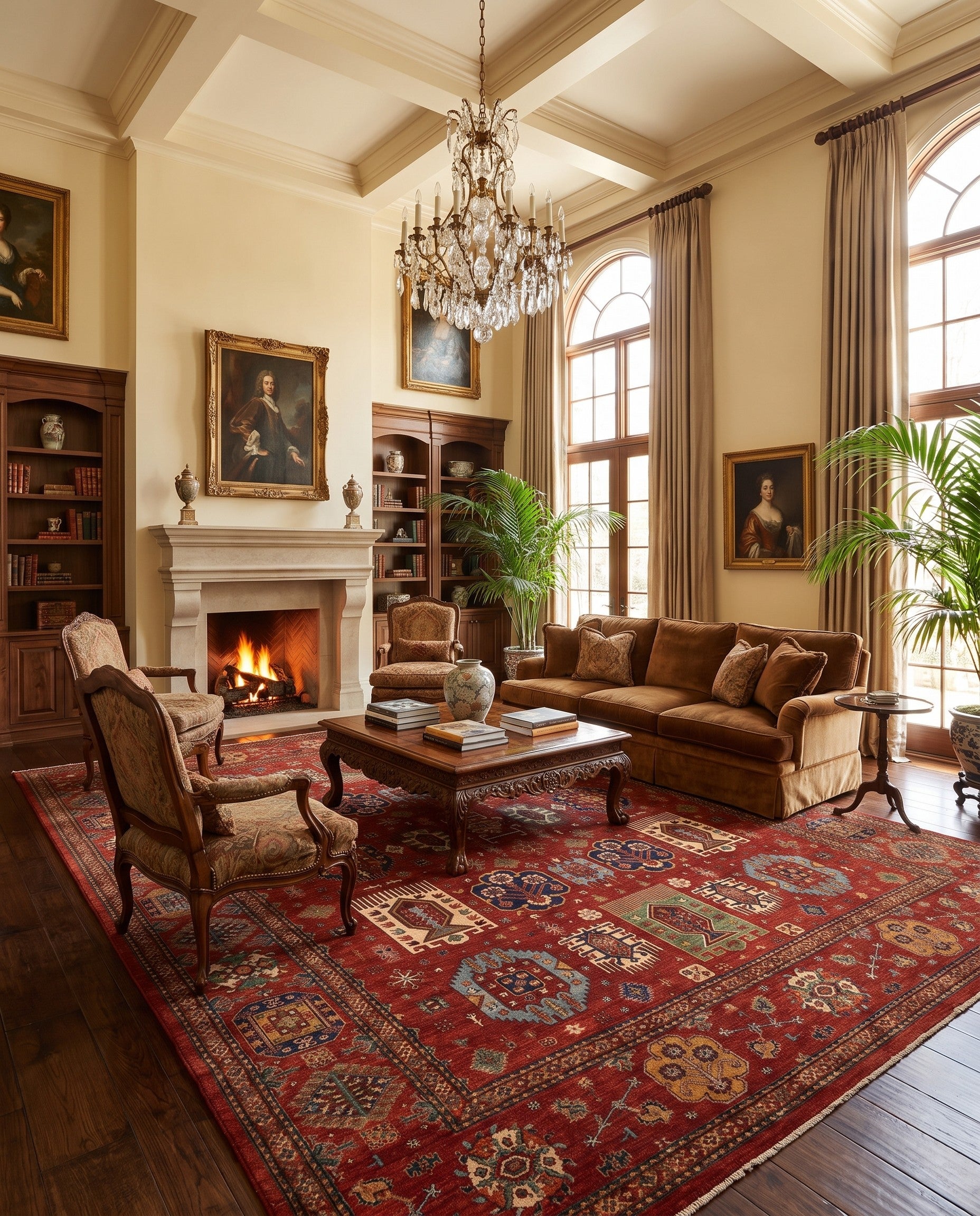 12' 2 x 14' 11 Hand Knotted Ziegler Rug