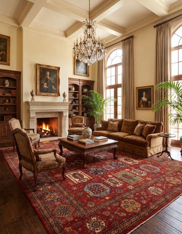 12' 2 x 14' 11 Hand Knotted Ziegler Rug
