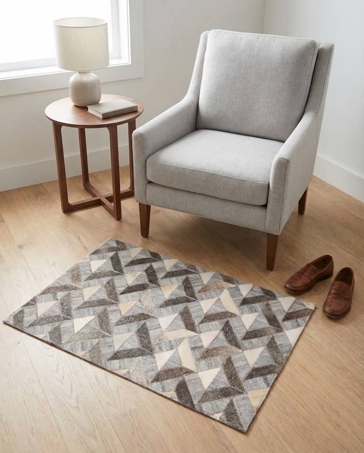 Detail image of 2' 1 x 3' 1 Cowhide Rug