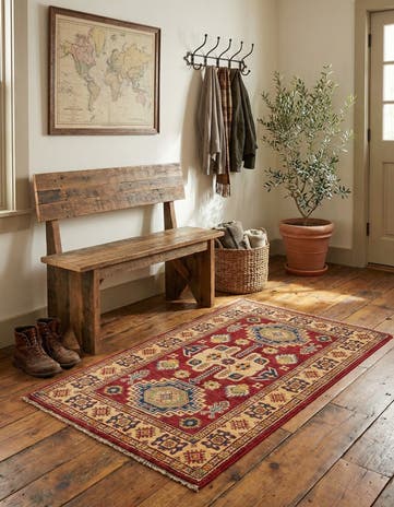 2' 8 x 4' Hand Knotted Kazak Rug
