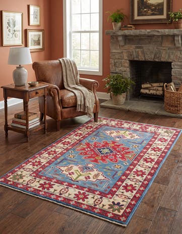 3' 4 x 5' 1 Hand Knotted Kazak Rug