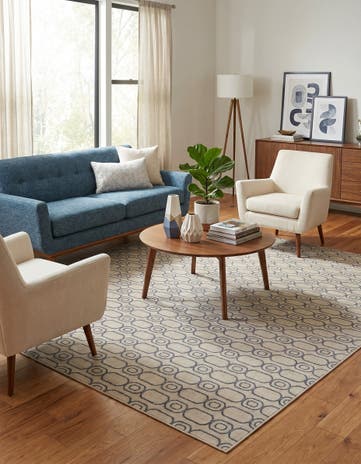 10' x 10' Vogue Geo Square Rug