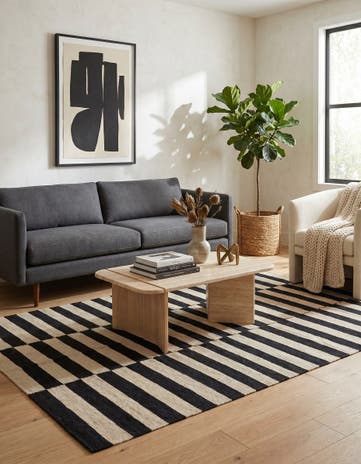 4' 2 x 6' Hand Woven Kilim Modern Wool Rug