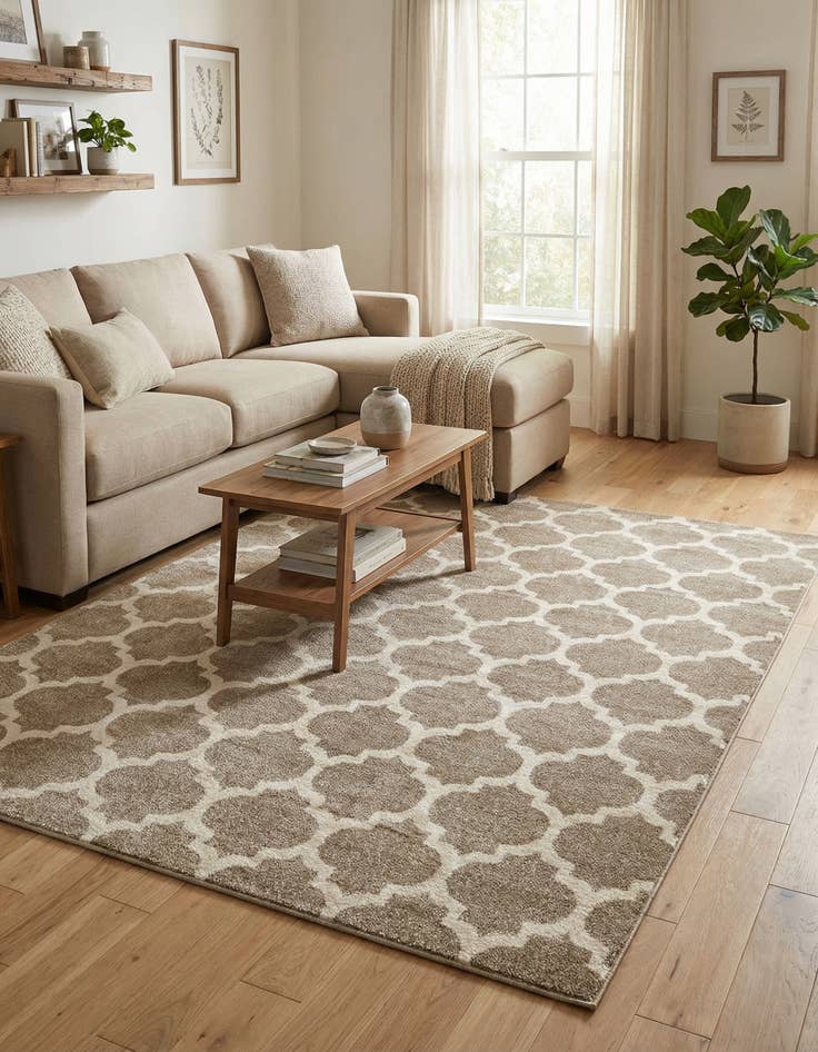 Detail image of 7' 10 x 10' Lattice Rug