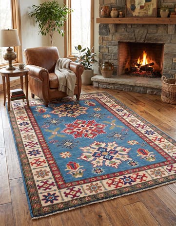 120cm x 180cm Hand Knotted Kazak Rug