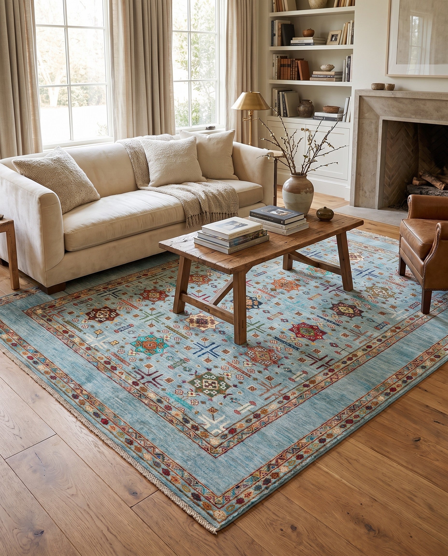 5' 10 x 8' 1 Hand Knotted Ariana Ziegler Rug