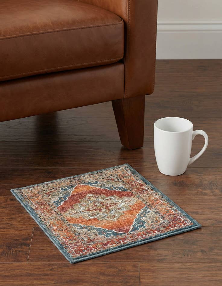 Detail image of 1' 4 x 1' 4 Isabella Sample Rug