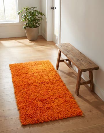 2' 1 x 4' Hand Knotted Moroccan Wool Runner Rug