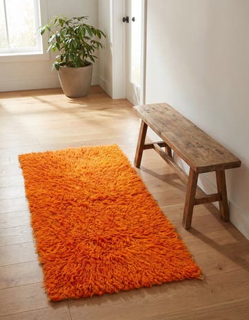 2' 1 x 4' Hand Knotted Moroccan Wool Runner Rug