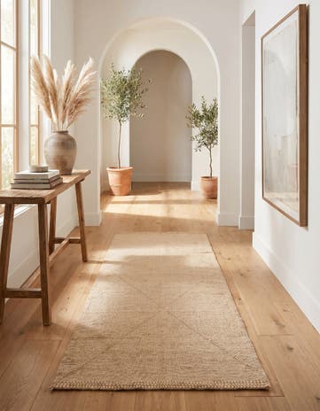5' 2 x 9' 6 Hand Knotted Moroccan Wool Runner Rug