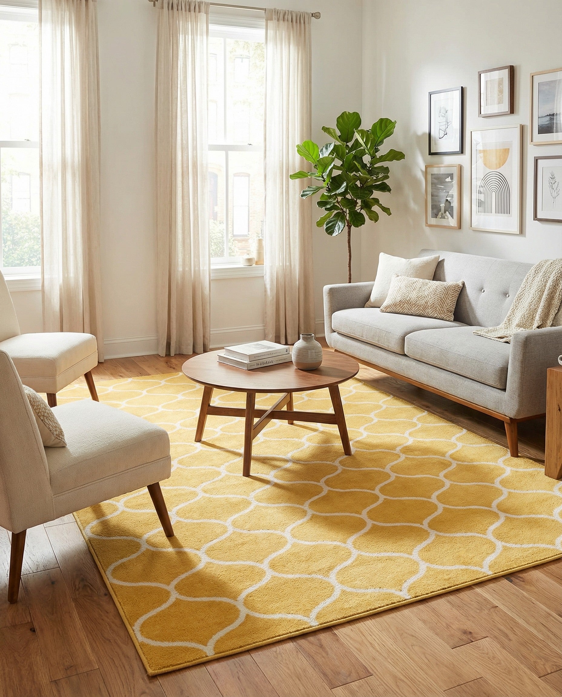 7' 10 x 10' Lattice Frieze Rug