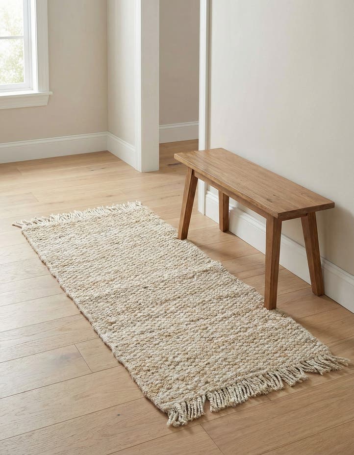 2' x 4' 1 Hand Woven Chunky Jute Runner Rug