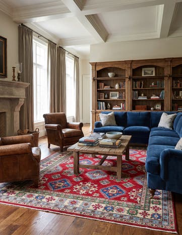 6' 8 x 9' 10 Hand Knotted Kazak Rug