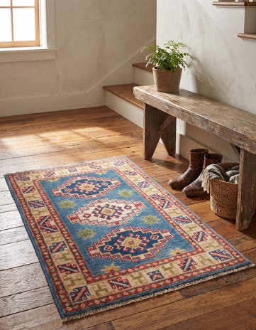 2' x 3' Hand Knotted Kazak Rug