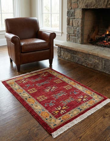 2' 9 x 3' 9 Hand Knotted Ziegler Wool Rug