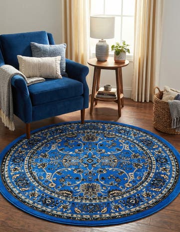 5' 3 x 5' 3 Yasmin Round Rug
