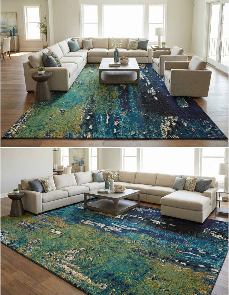 Detail image of 10' 6 x 16' 5  Washable Casablanca Rug