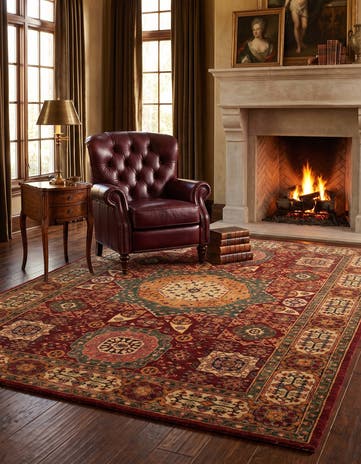 6' 2 x 9' Hand Knotted Mamluk Ziegler Rug