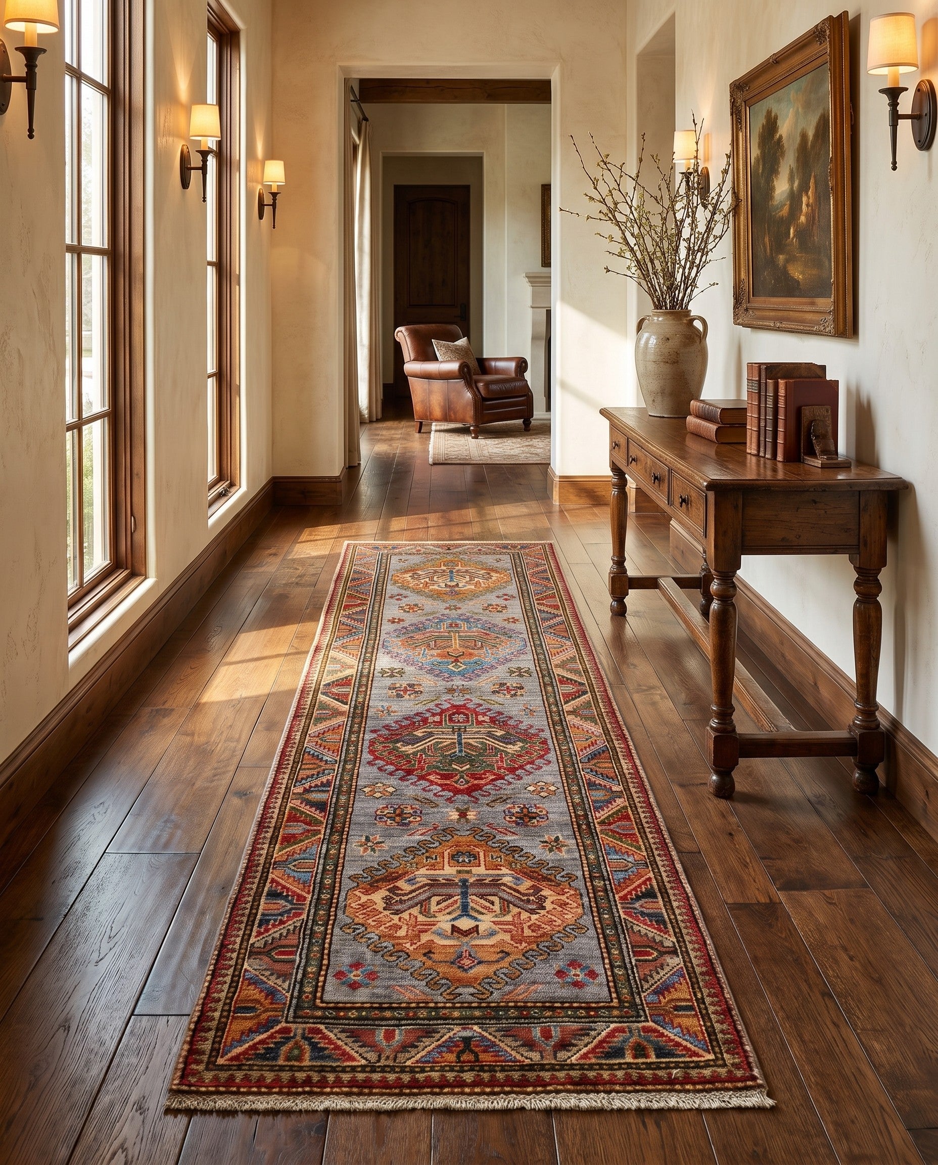 2' 6 x 7' 7 Hand Knotted Kazak Runner Rug