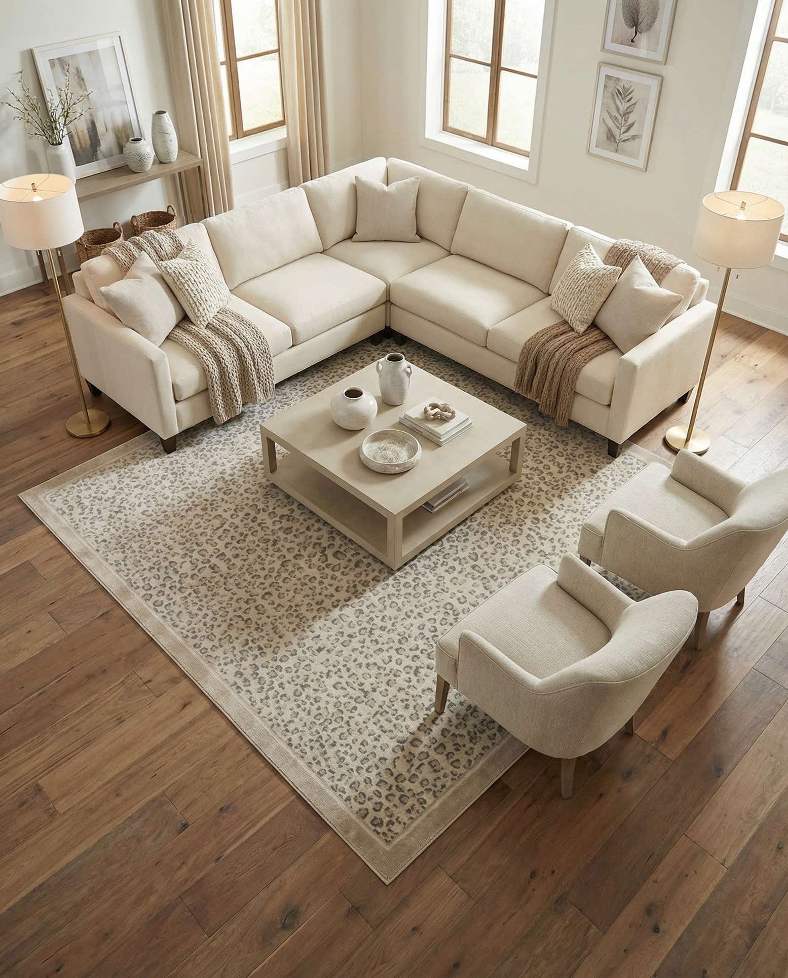 10' x 10' Safari Square Rug