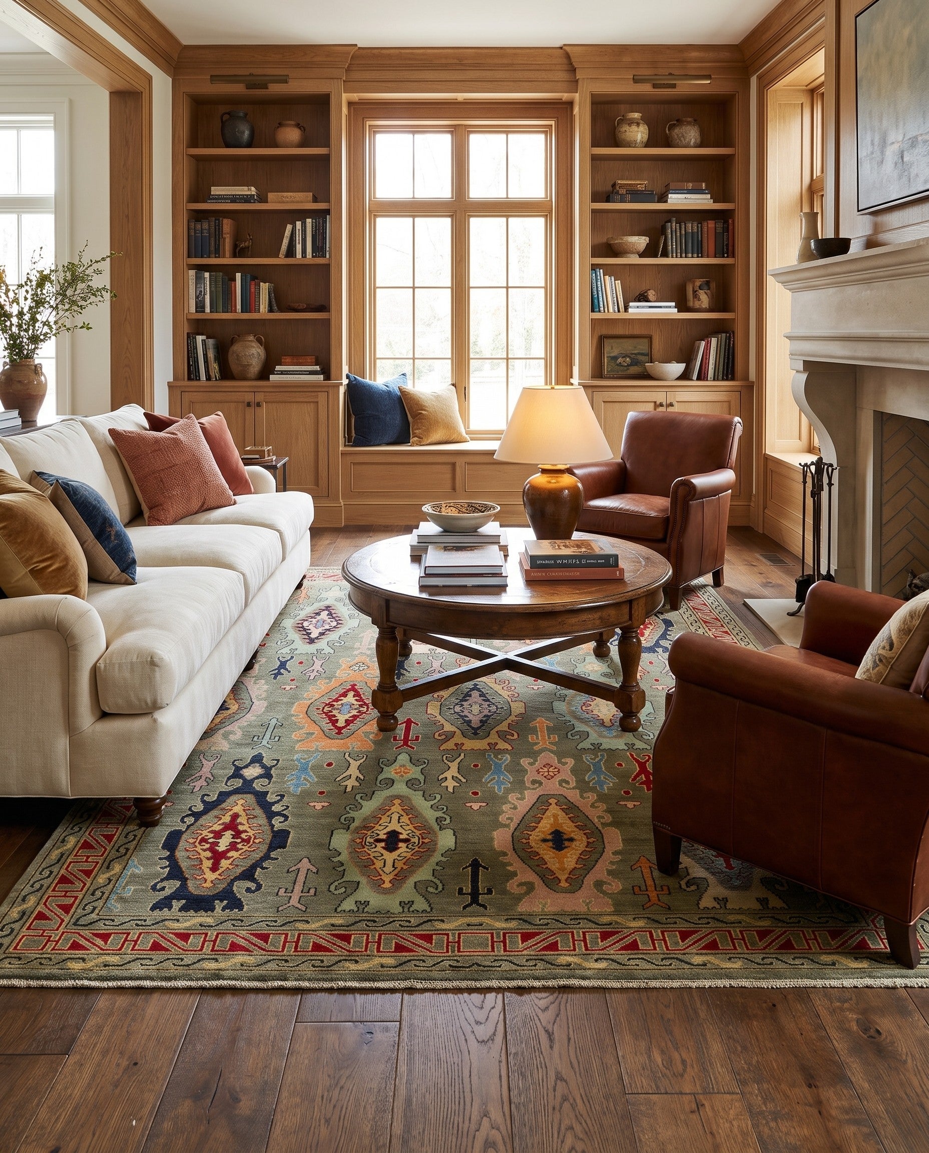 6' 9 x 9' 4 Hand Knotted Kazak Rug