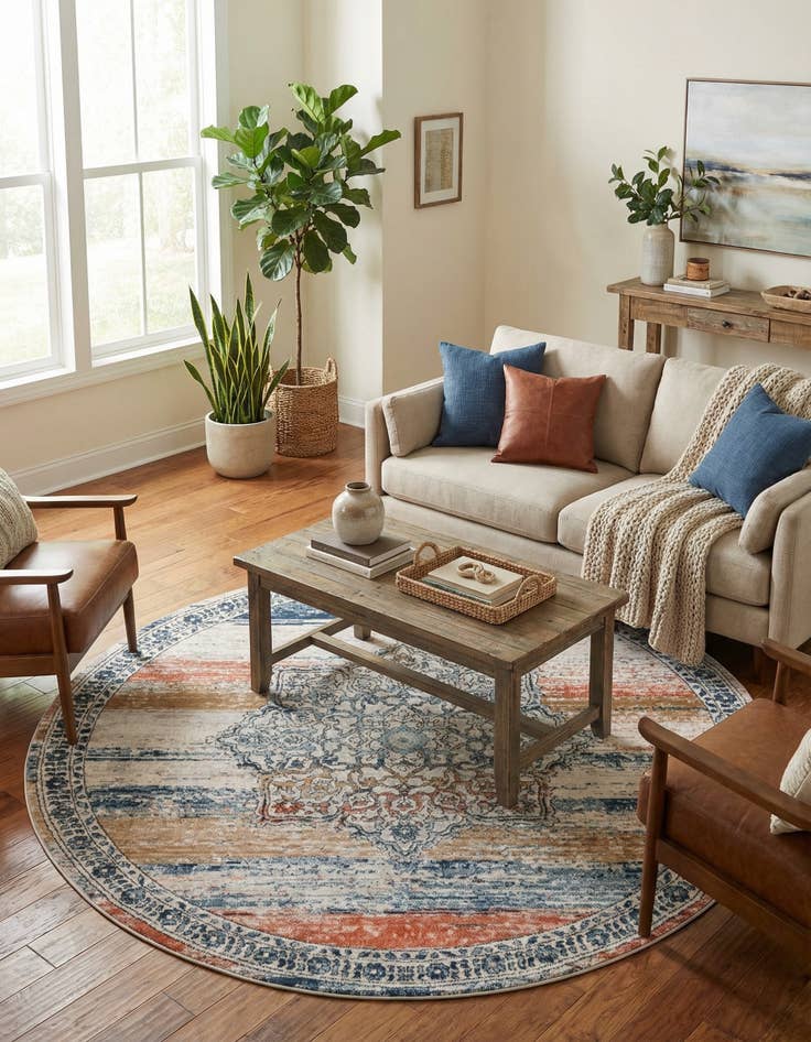 Detail image of 8' x 8' Nyla Round Rug