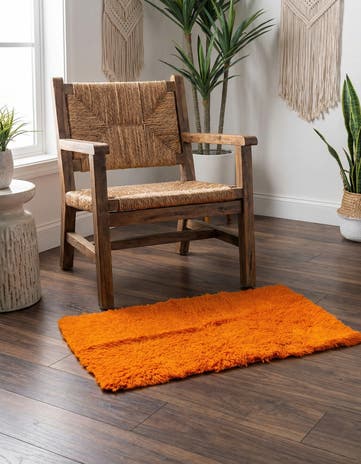 2' 1 x 3' 8 Hand Knotted Moroccan Wool Rug