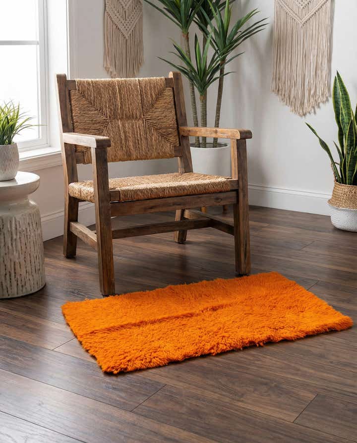 2' 1 x 3' 8 Hand Knotted Moroccan Wool Rug