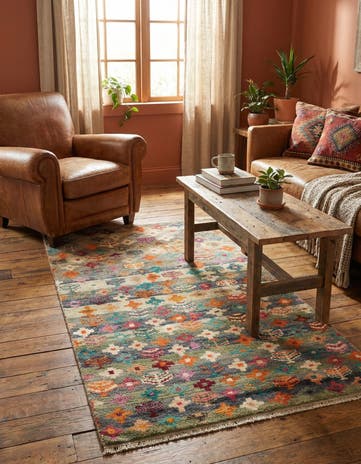 3' 2 x 5' 4 Hand Knotted Balouch Wool Rug