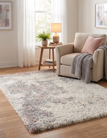 Pink Soft Touch Shag Rug