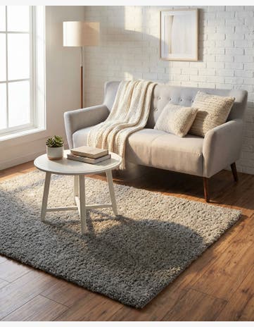 3' 3 x 5' 3 Soft Solid Shag Rug