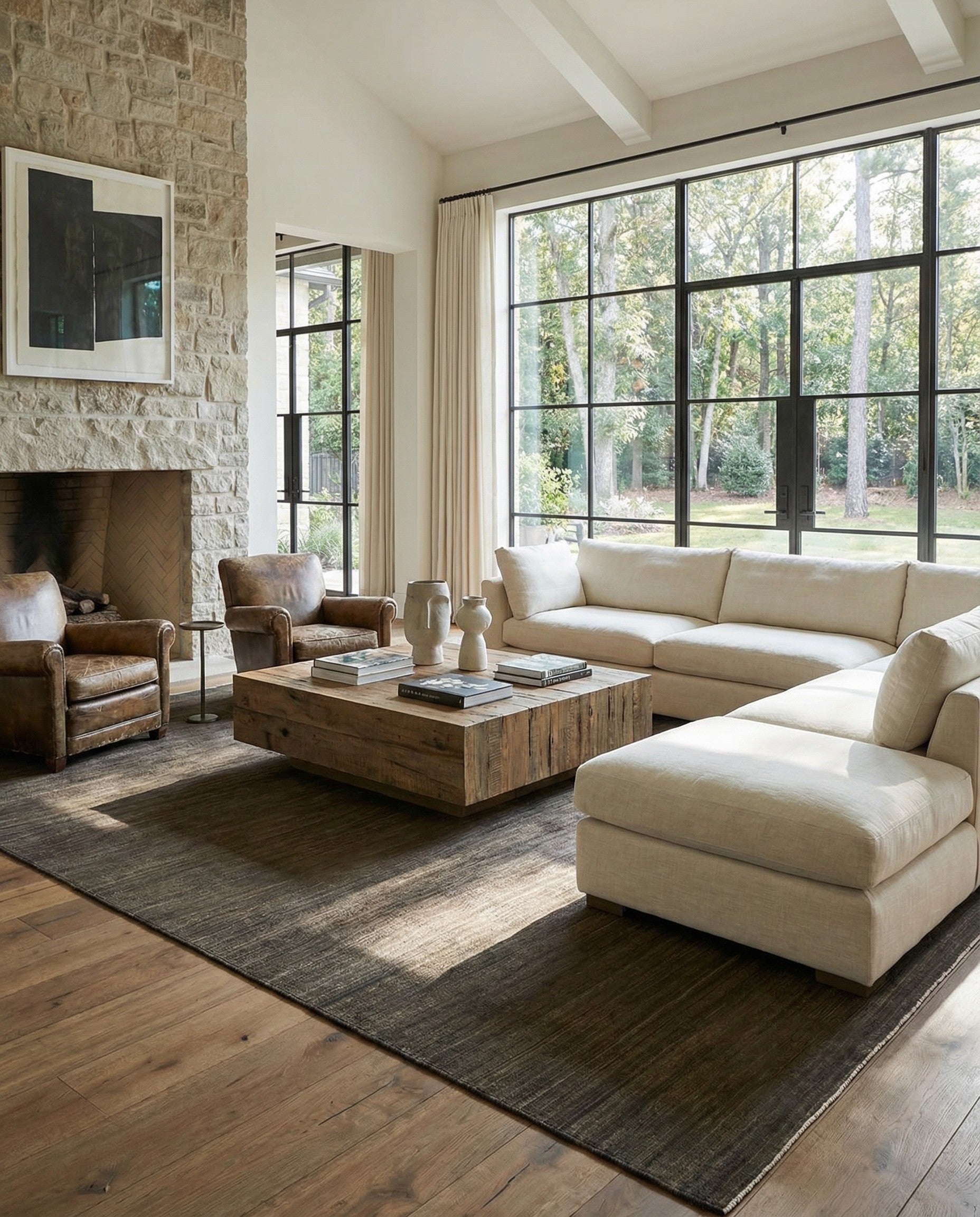 13' 2 x 19' 1 Hand Woven Kilim Afghan Wool Rug