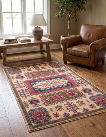 120cm x 185cm Hand Knotted Kazak Rug