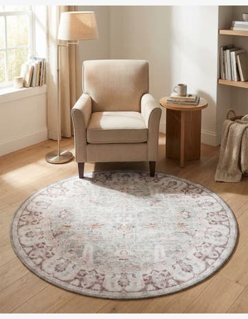 Pearl Mint Yara Round Rug