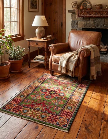 2' x 2' 11 Hand Knotted Kazak Rug