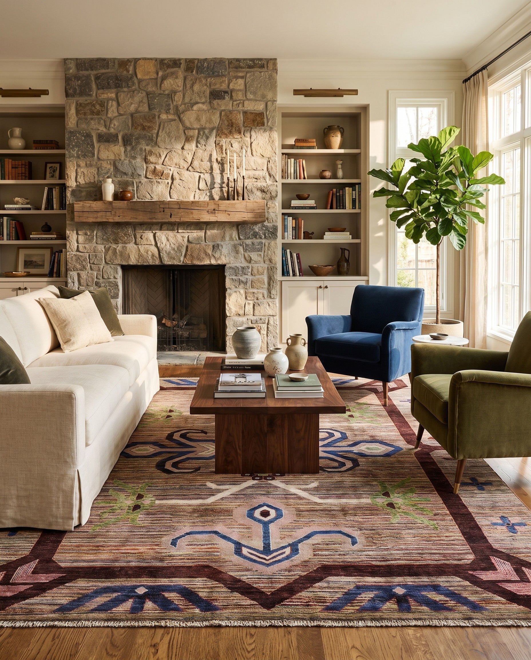 8' x 9' 10 Hand Knotted Ziegler Modern Rug