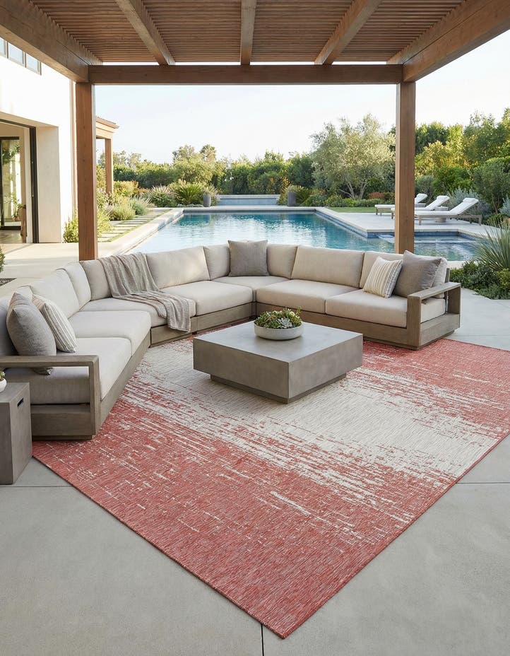 13' x 13' Easy-Clean Modern Indoor / Outdoor...