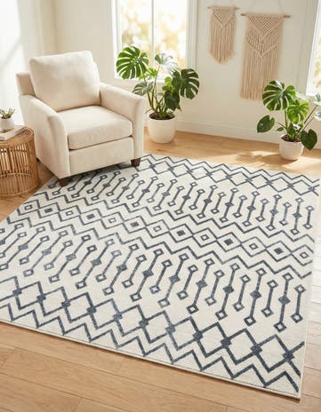 5' 3 x 5' 3 Bohemian Trellis Square Rug