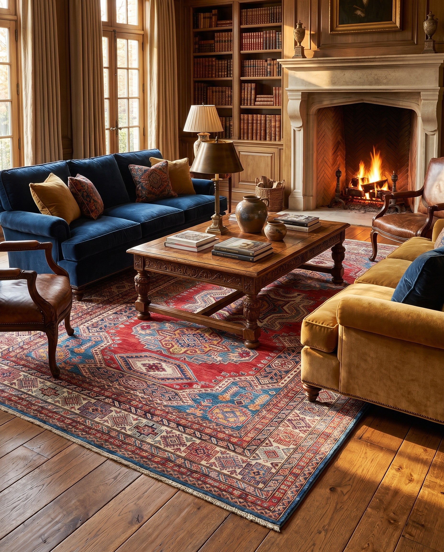6' 8 x 9' 11 Hand Knotted Kazak Rug