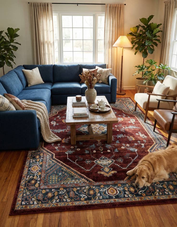 Detail image of 10' x 14' Kamala Washable Rug