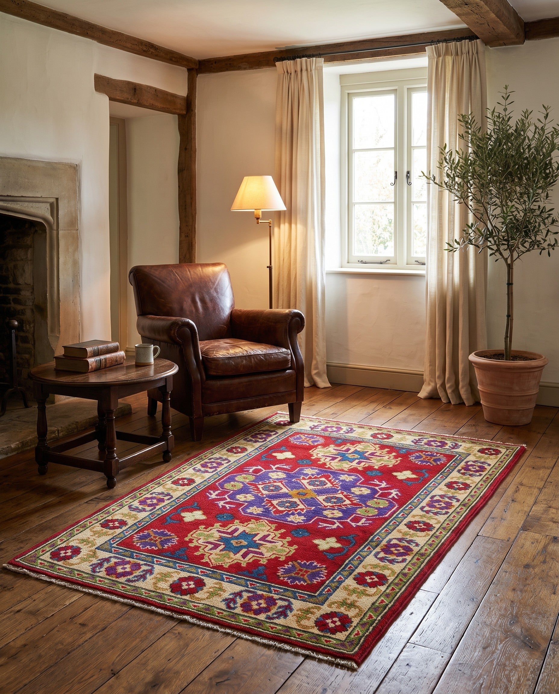 2' 8 x 4' 2 Hand Knotted Kazak Rug