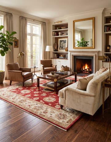 6' 9 x 10' 2 Hand Knotted Ziegler Rug